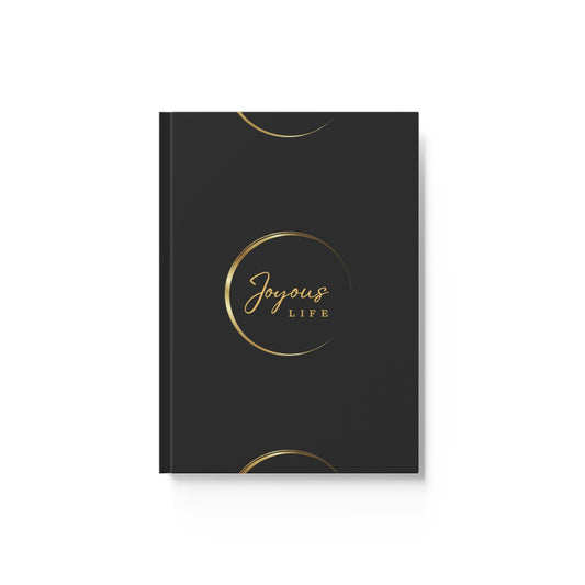 Joyous Life Black and Gold Hard Backed JournalJoyous Life Journals