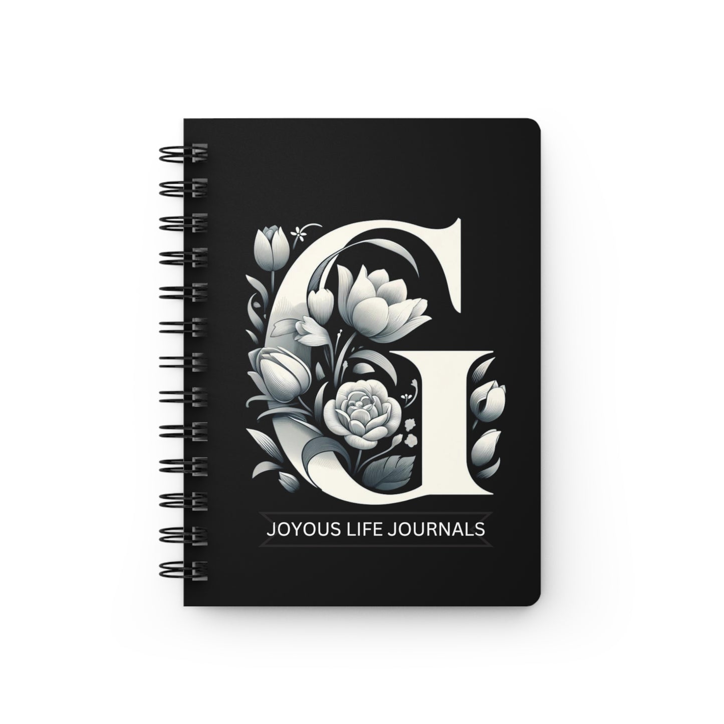 Garden of Genius: 'G' Monogram Spiral Journal, Joyous Life Journals