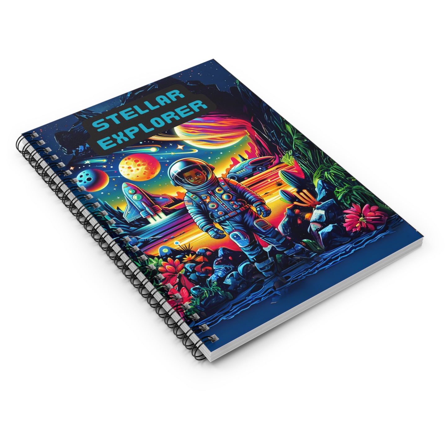 Stellar Explorer Spiral Notebook - Ruled Line, Joyous Life Journals