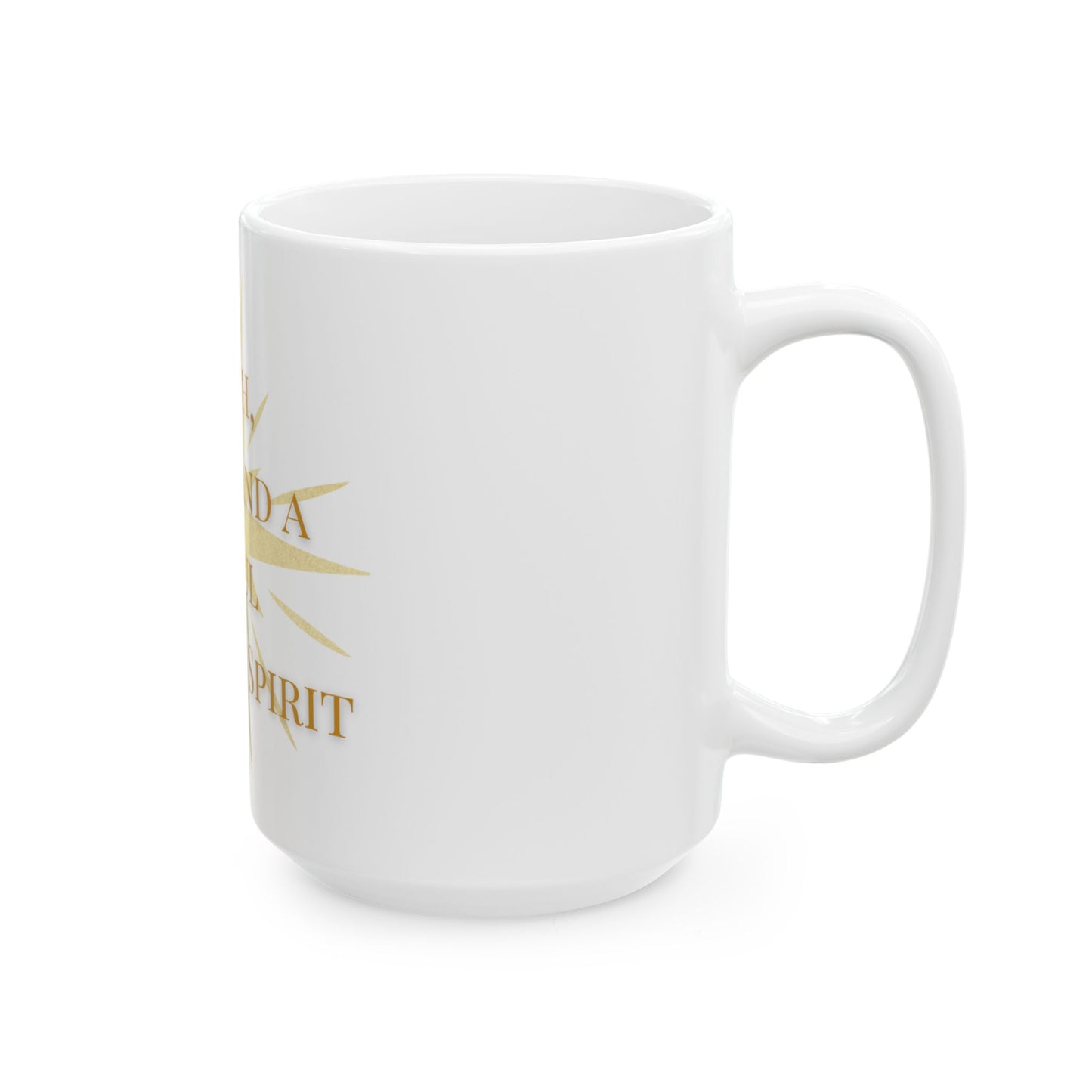 Faith, Hope, and Joyful Holiday Spirit Mug. Joyous Life Journals