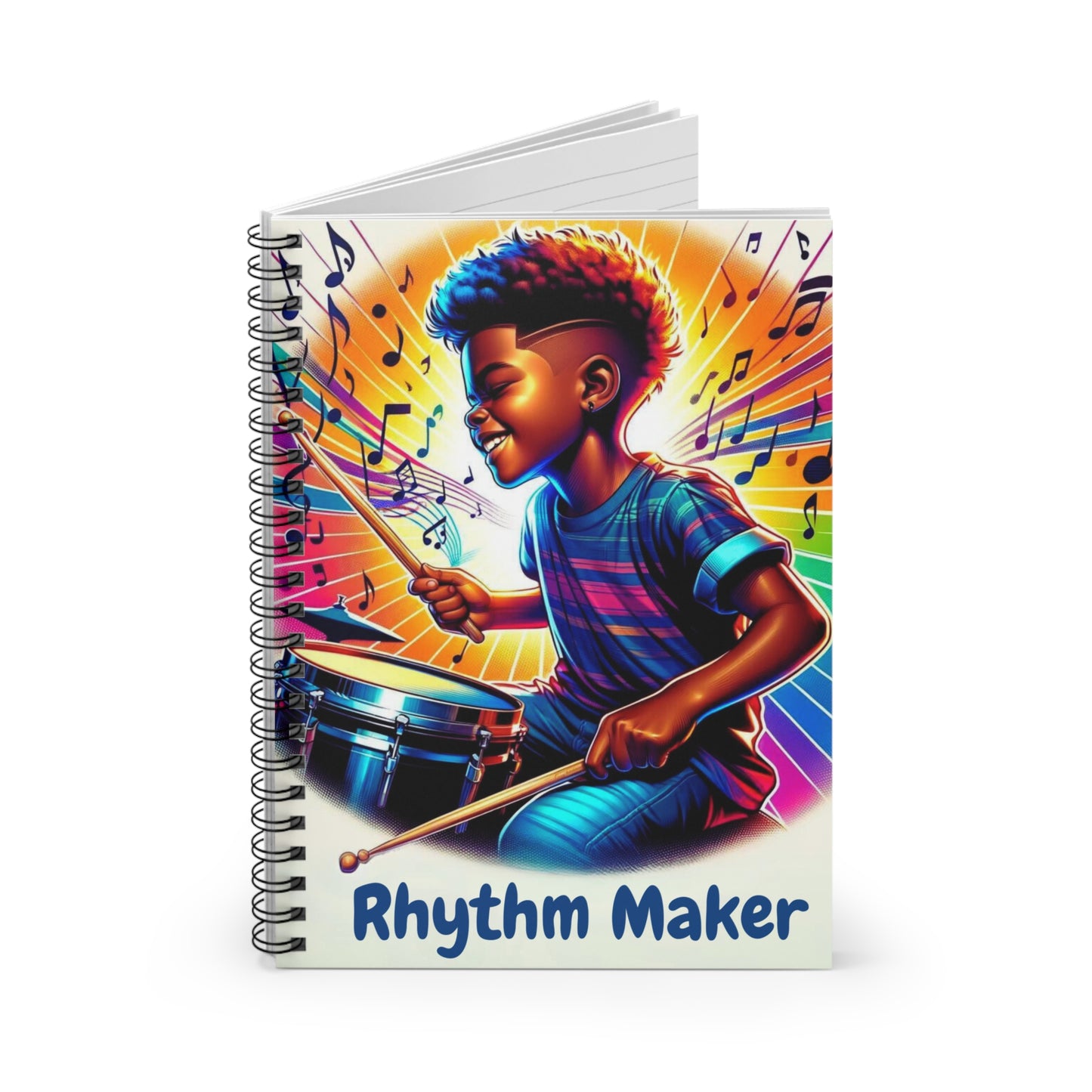 Rhythm Maker Spiral Notebook - Ruled Line, Joyous Life Journals