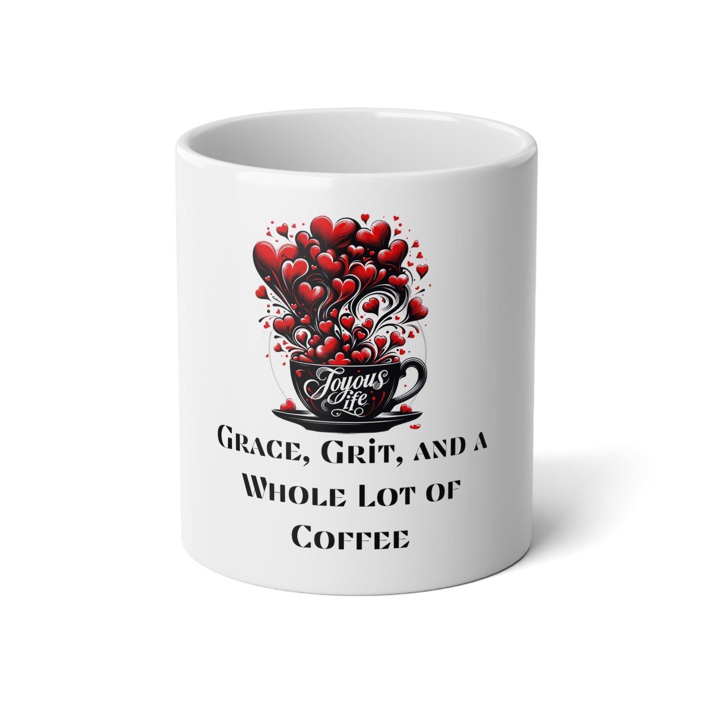 Grace & Grit Coffee Power Mug, Joyous Life Journals