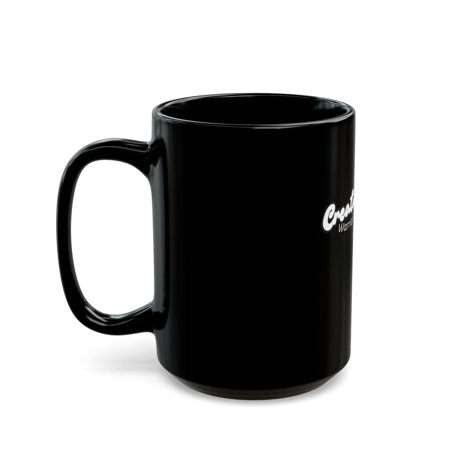 Creative Warrior Fuel Black Mug - 15oz Coffee Cup for Empowerment