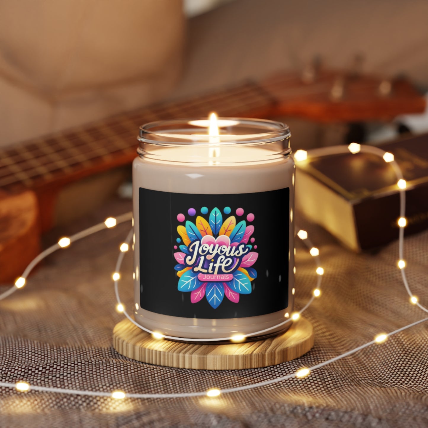 Aromatic Essence: Scented Soy Candle, 9oz, Joyous Life Journals