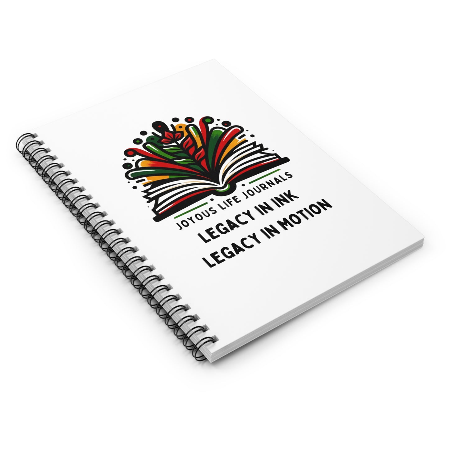 Legacy in Ink | Legacy in Motion Spiral Notebook - Ruled Line, Joyous Life Journals