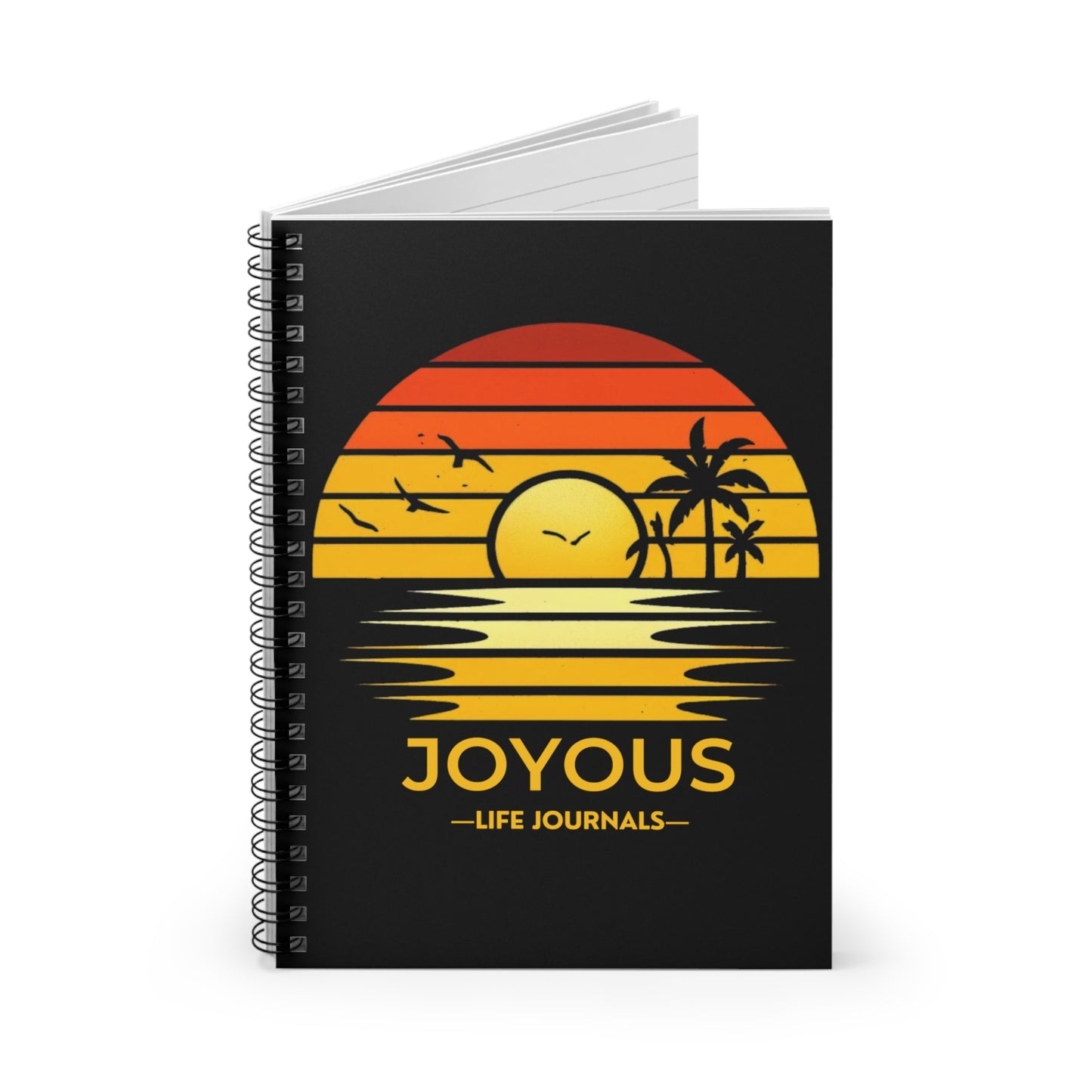 Sunset Glow Joyous Life Spiral Notebook - Ruled Line, Joyous Life Journals