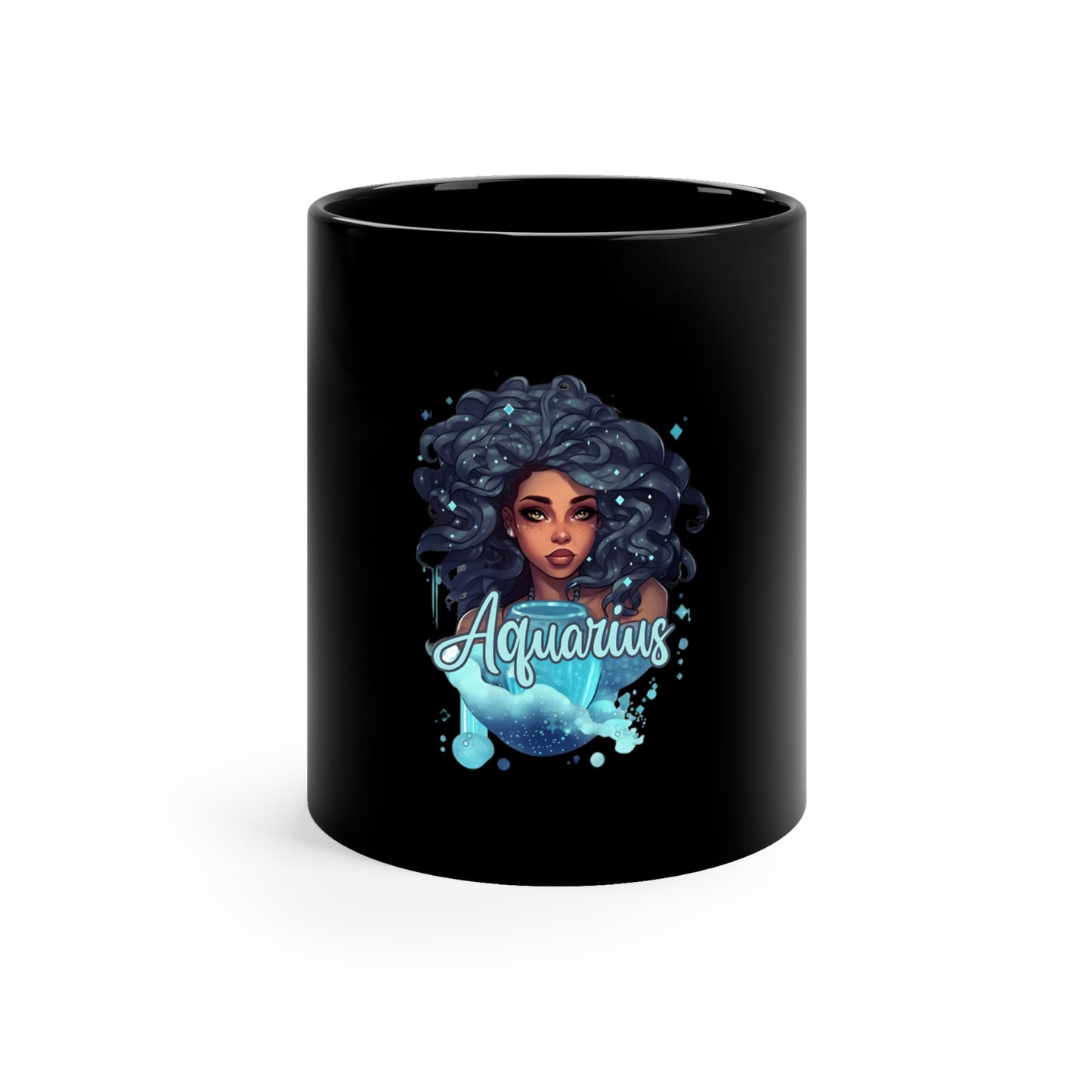 Innovative Aquarius, Joyous Life Journals, 11oz Black Coffee Mug