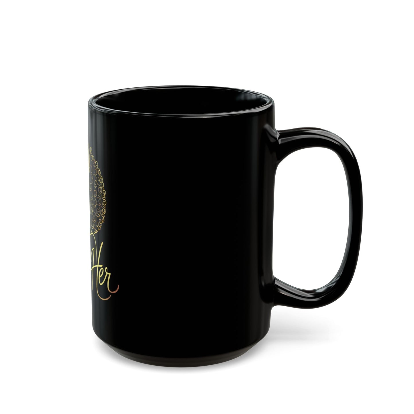 Empowering Black Mug - 'StrongHer' Design - Perfect Gift for Her