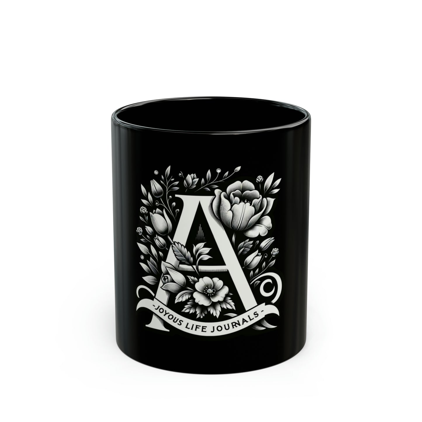 Alpha Arouse: Classic Black Coffee Mug, Joyous Life Journals