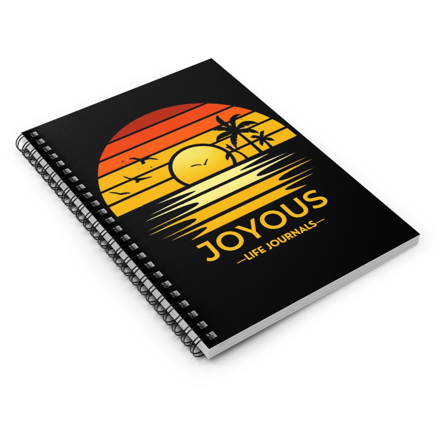 Sunset Glow Joyous Life Spiral Notebook - Ruled Line, Joyous Life Journals