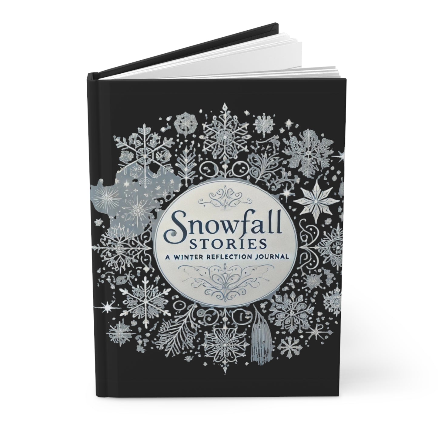 Snowfall Stories: A Winter Reflection Journal, Hardcover Journal Matte, Joyous Life Journals