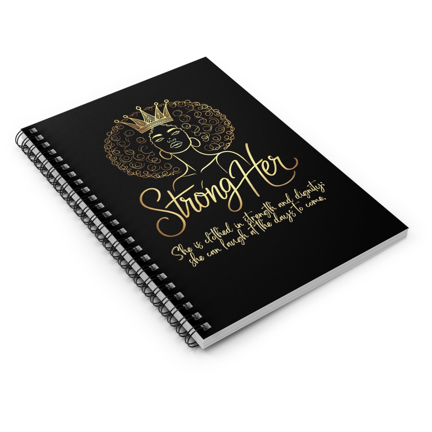 Empowering Spiral Notebook - StrongHer | Inspirational Quotes for Women