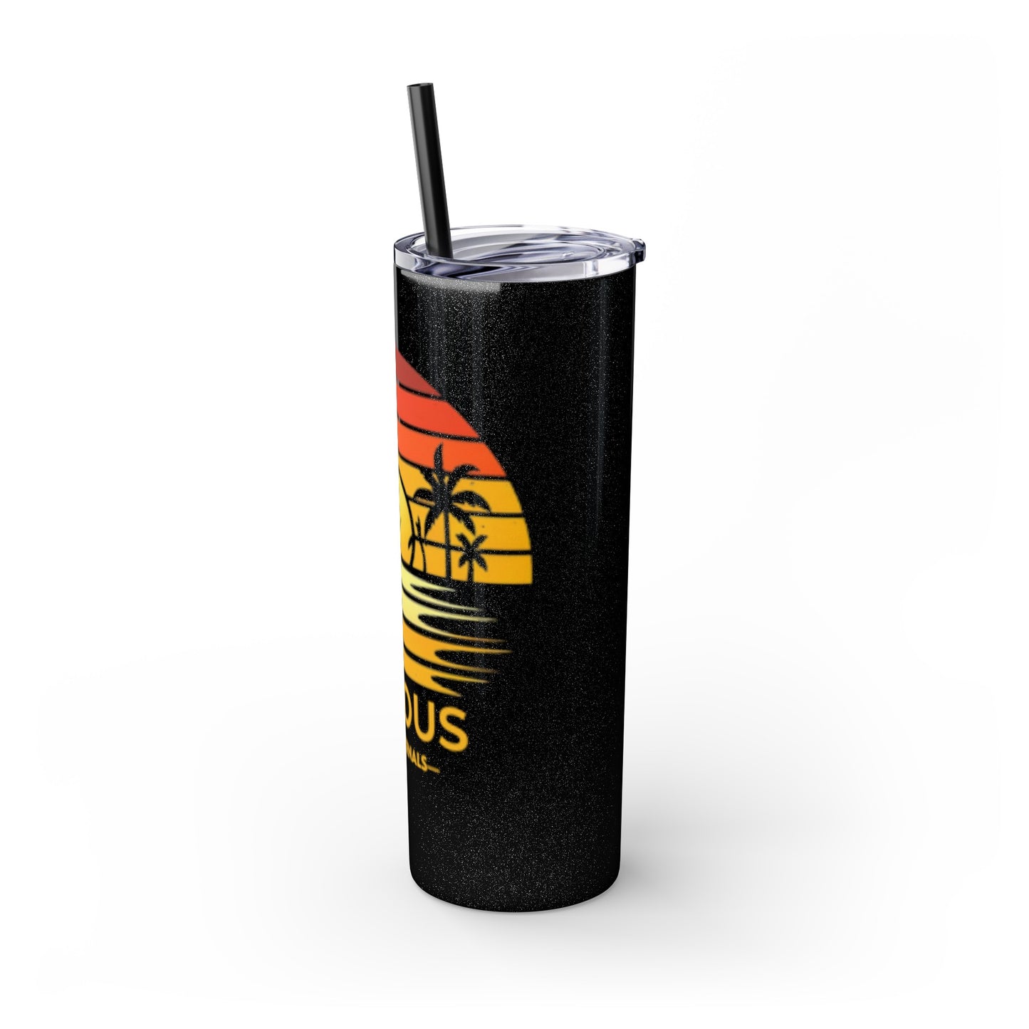 Sunset Glow Skinny Tumbler with Straw, 20oz, Joyous Life Journals