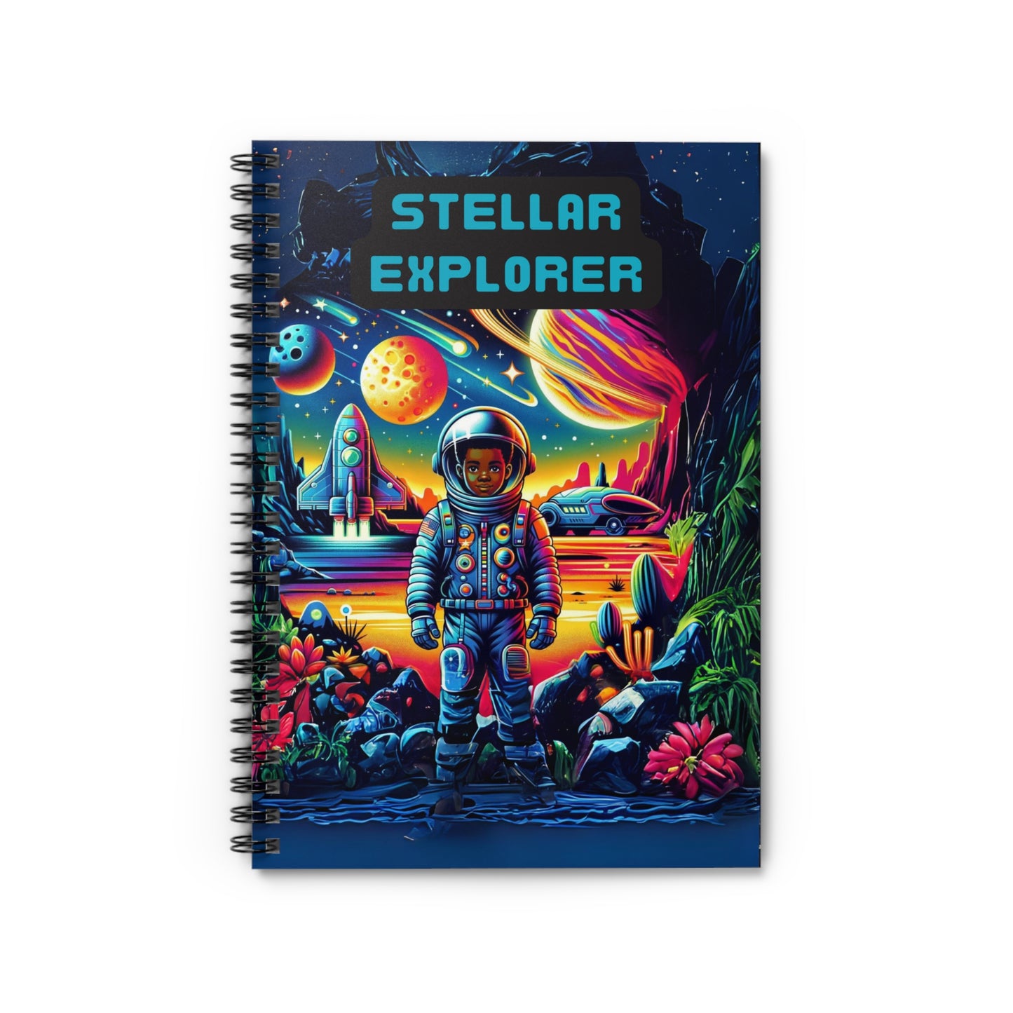 Stellar Explorer Spiral Notebook - Ruled Line, Joyous Life Journals