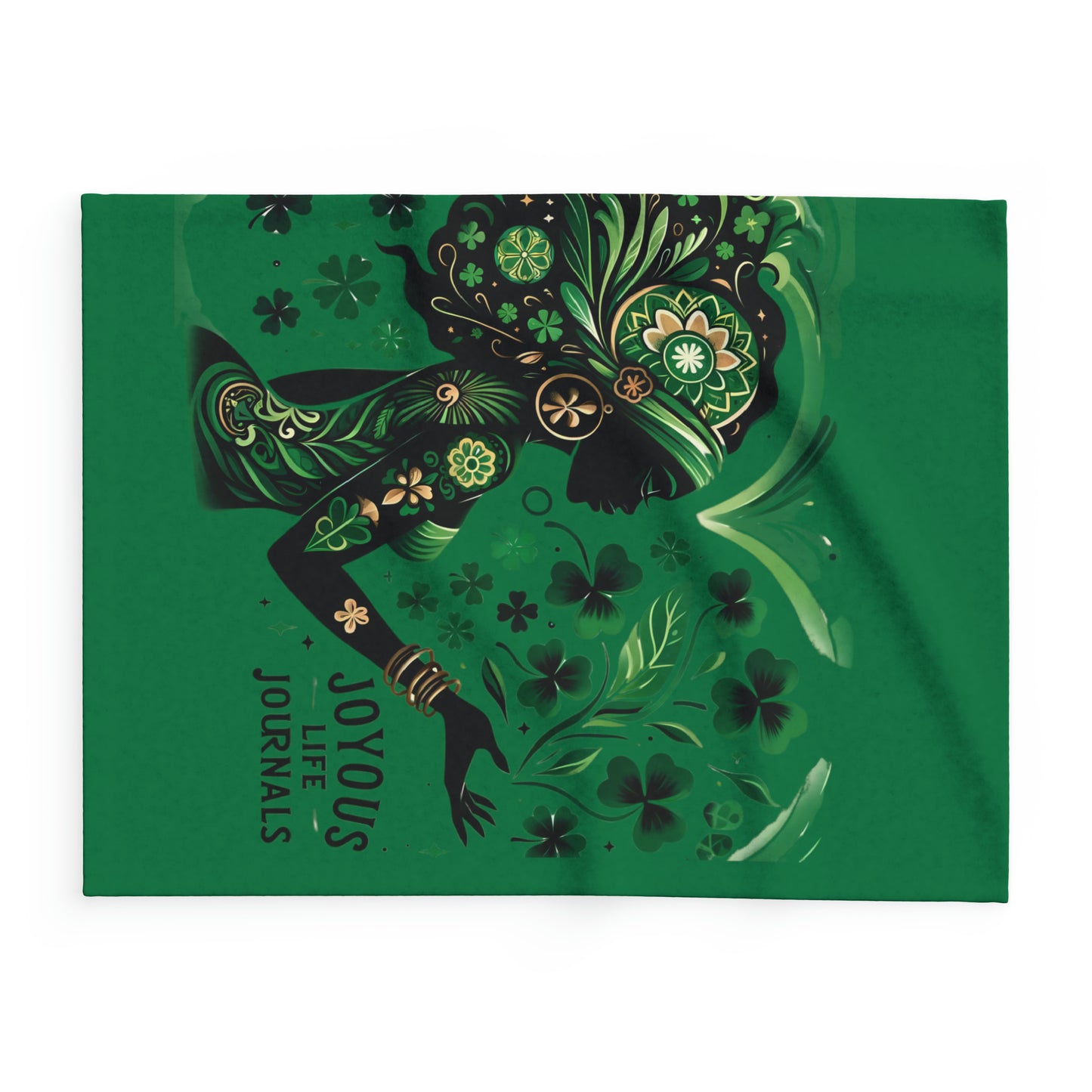 Emerald Comfort: Joyous Life Journals 30x40 Arctic Fleece Blanket