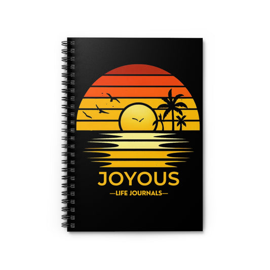 Sunset Glow Joyous Life Spiral Notebook - Ruled Line, Joyous Life Journals