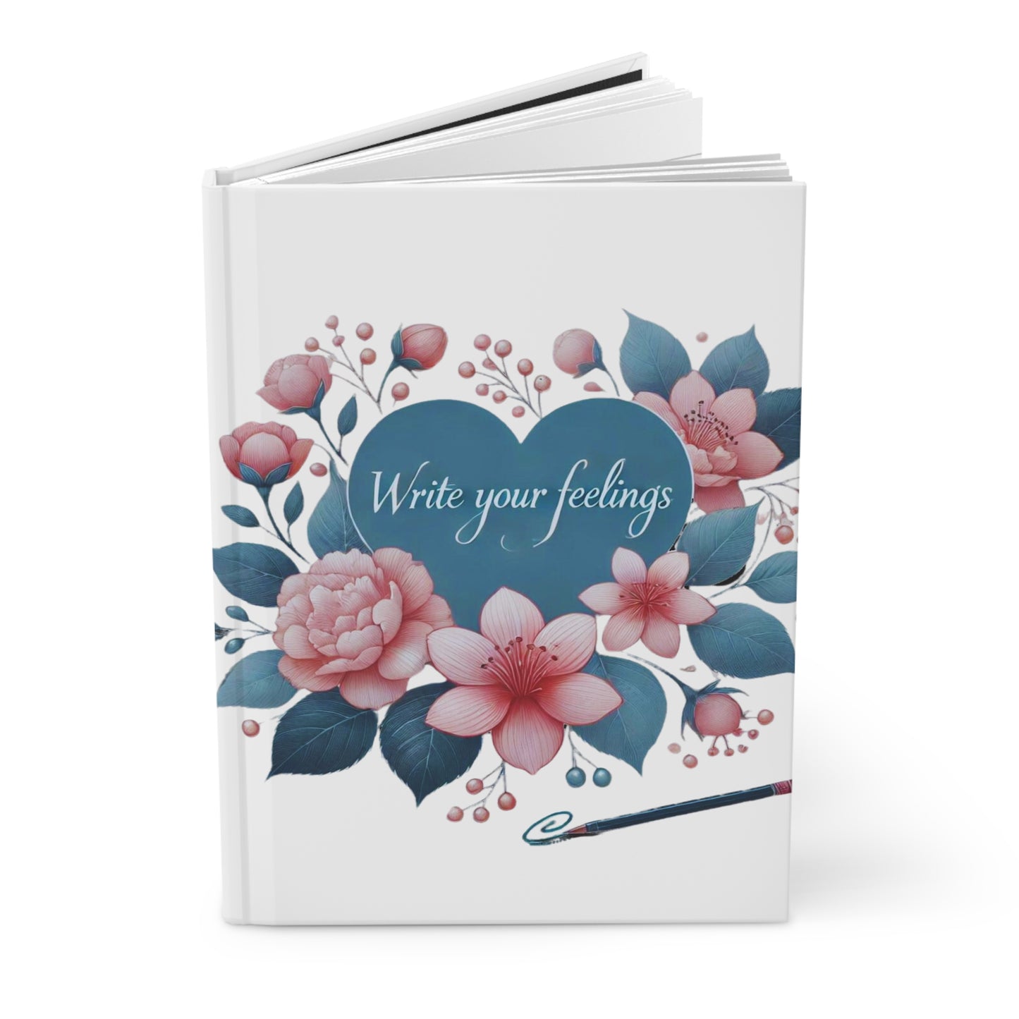 Write Your Feelings: White Hardcover Lined Journal, Joyous Life Journals