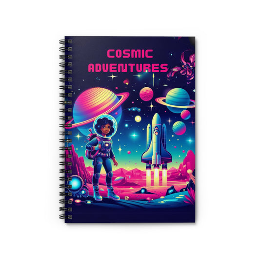 Cosmic Adventures Spiral Notebook - Ruled Line, Joyous Life Journals