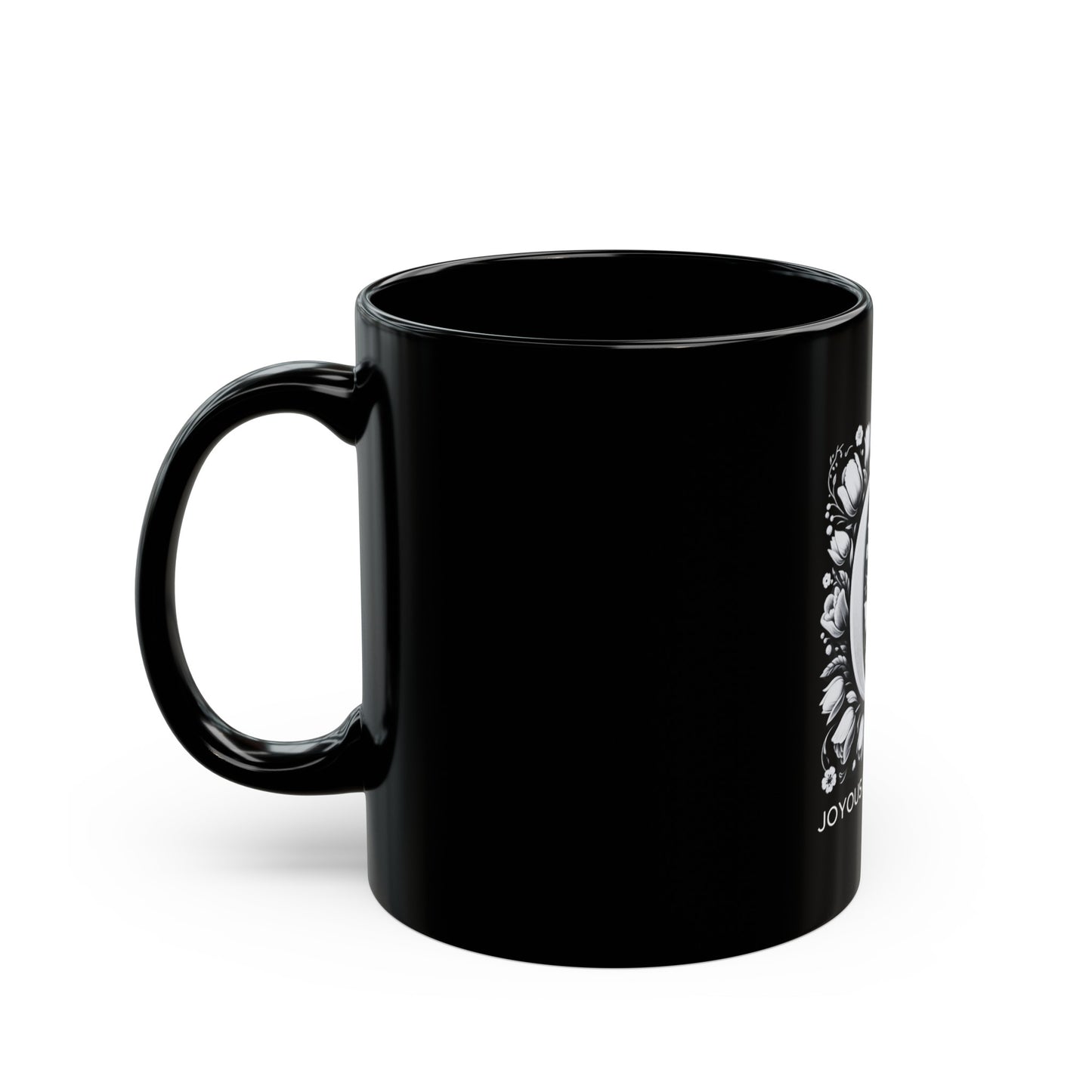Quantum Quench: Monogram Q 11oz Black Coffee Mug, Joyous Life Journals