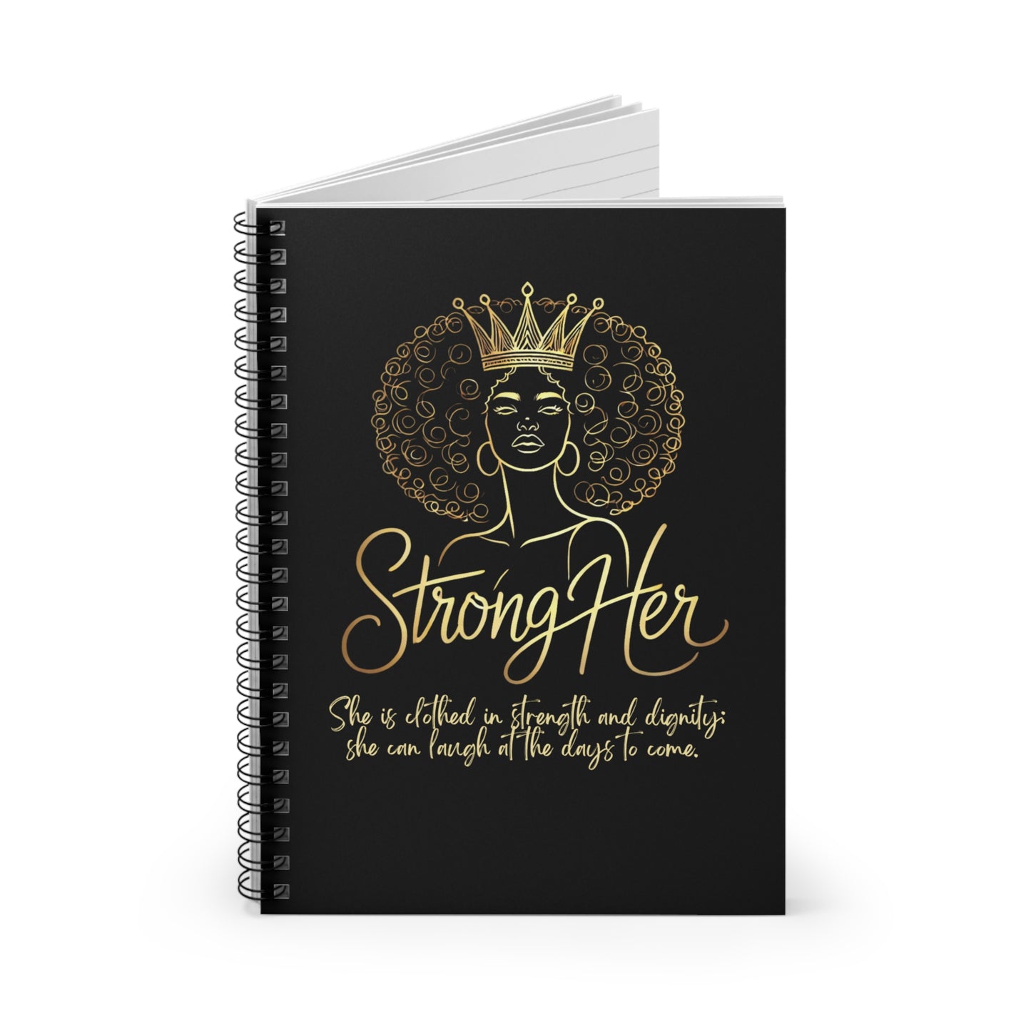 Empowering Spiral Notebook - StrongHer | Inspirational Quotes for Women