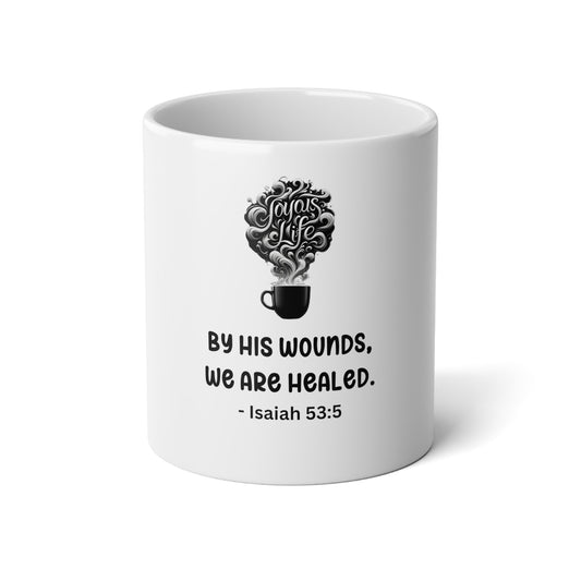 Redemption Revealed: Isaiah 53:5 Jumbo Mug, Joyous Life Journals