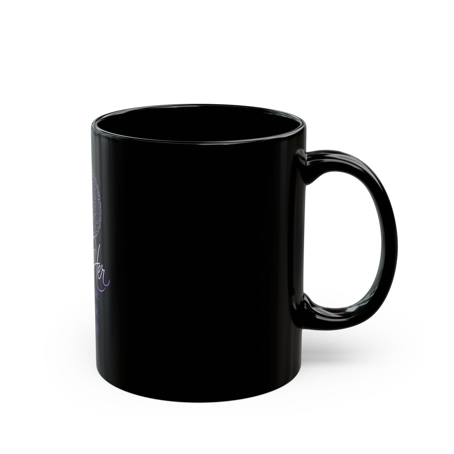 StrongHER Inspirational Black Mug - Unstoppable, Unshakeable