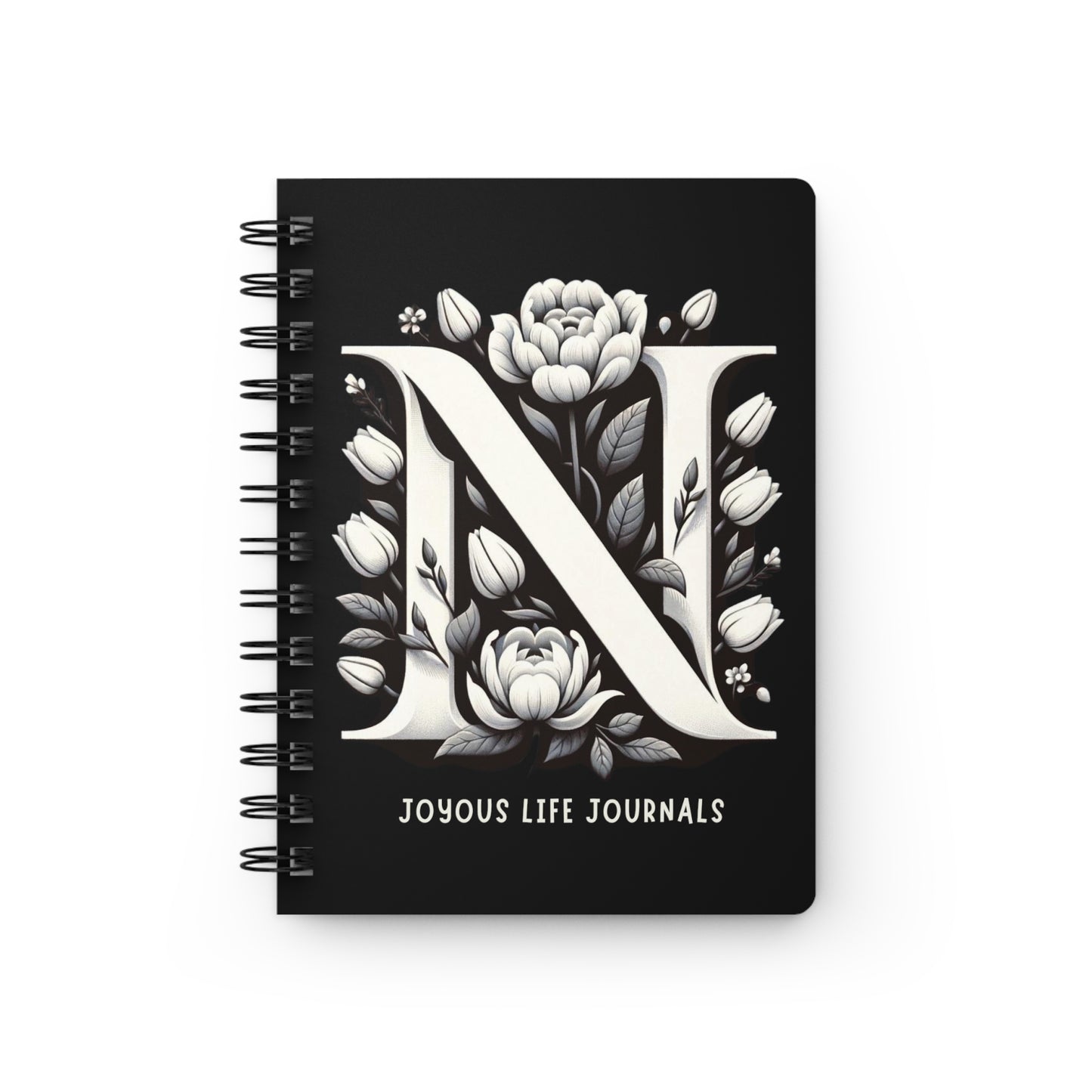 Noble Notations: The 'N' Monogram Journal, Joyous Life Journals