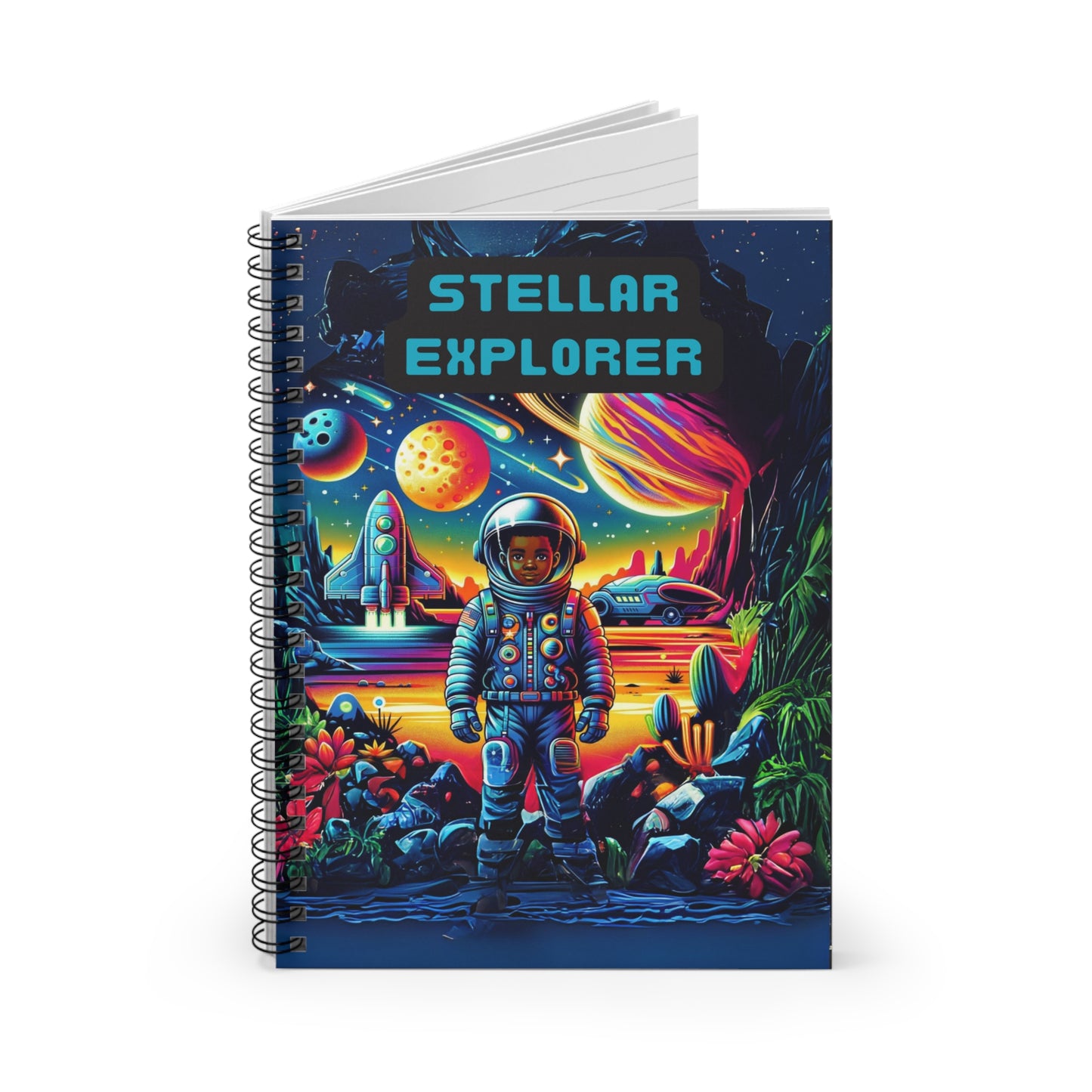 Stellar Explorer Spiral Notebook - Ruled Line, Joyous Life Journals