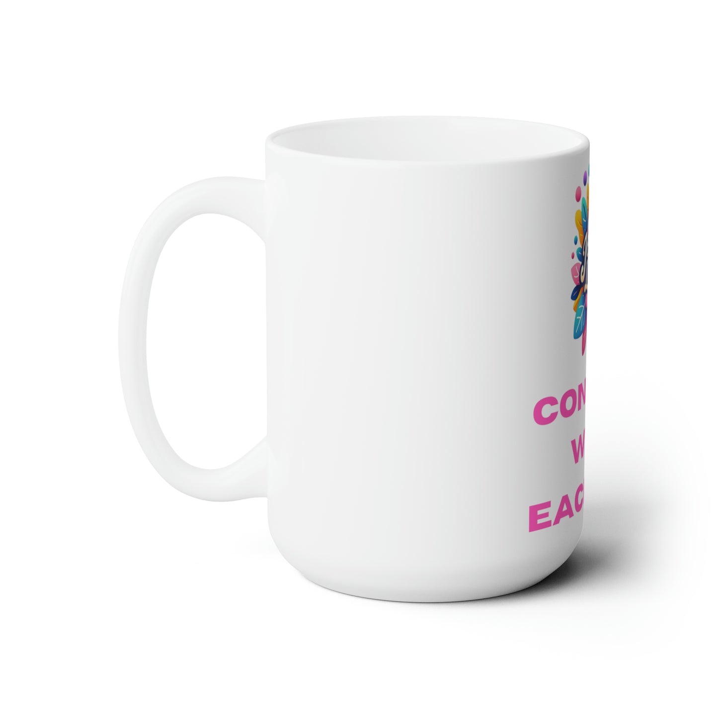 Conquer With Each Cup: The Empowering 15oz Ceramic Mug, Joyous Life Journals