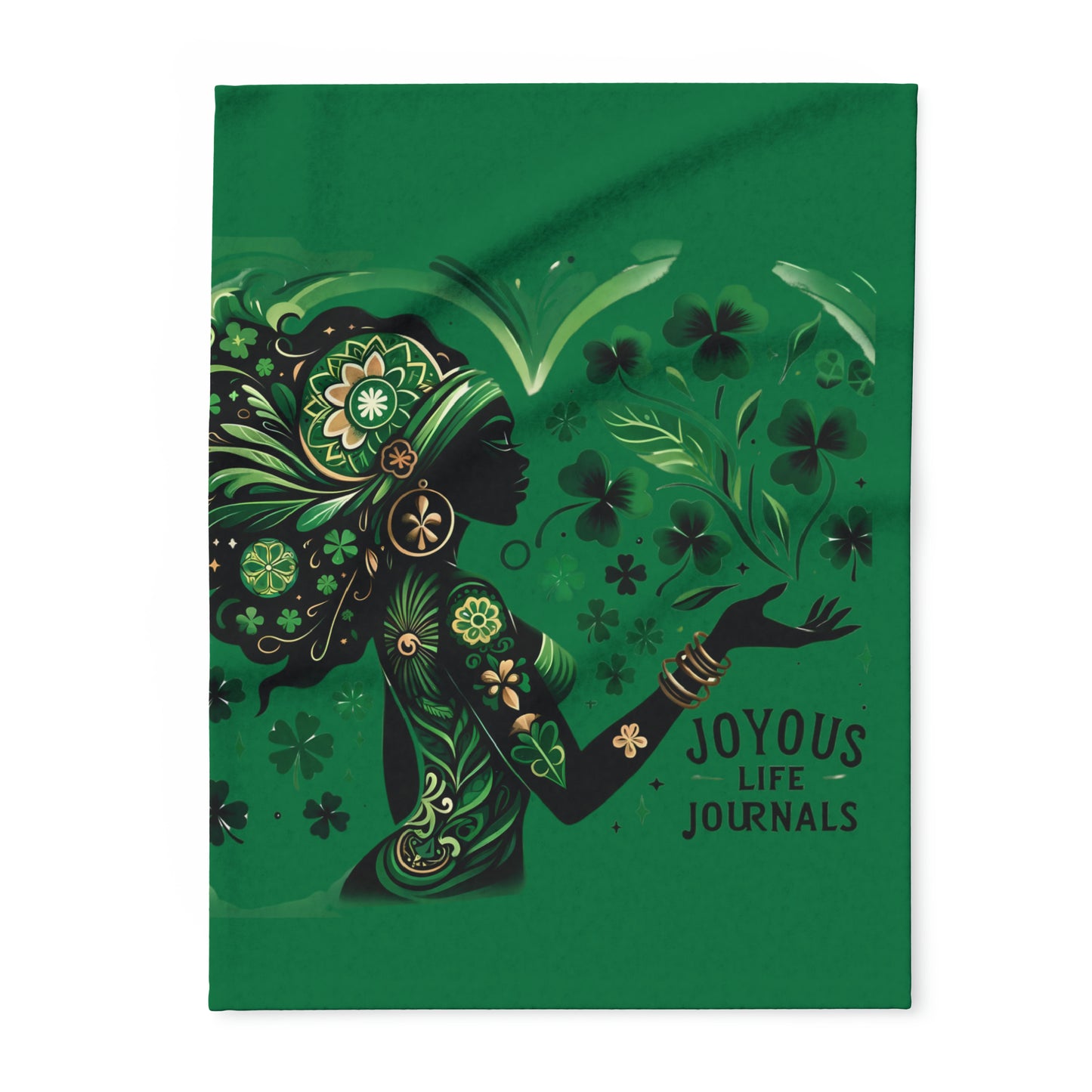 Emerald Comfort: Joyous Life Journals 30x40 Arctic Fleece Blanket