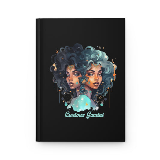 Curious Gemini, Joyous Life Journals, Celestial Elegance Hardcover Journal Matte