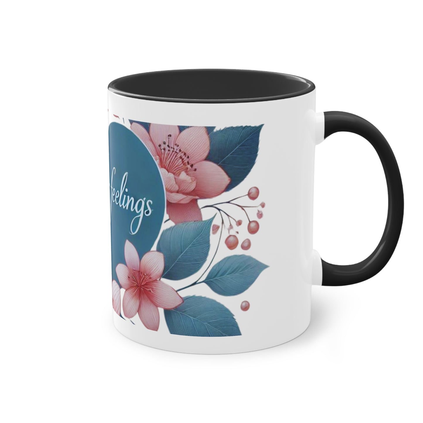 Write Your Feelings Black and White Coffee Mug, Joyous Life Journals