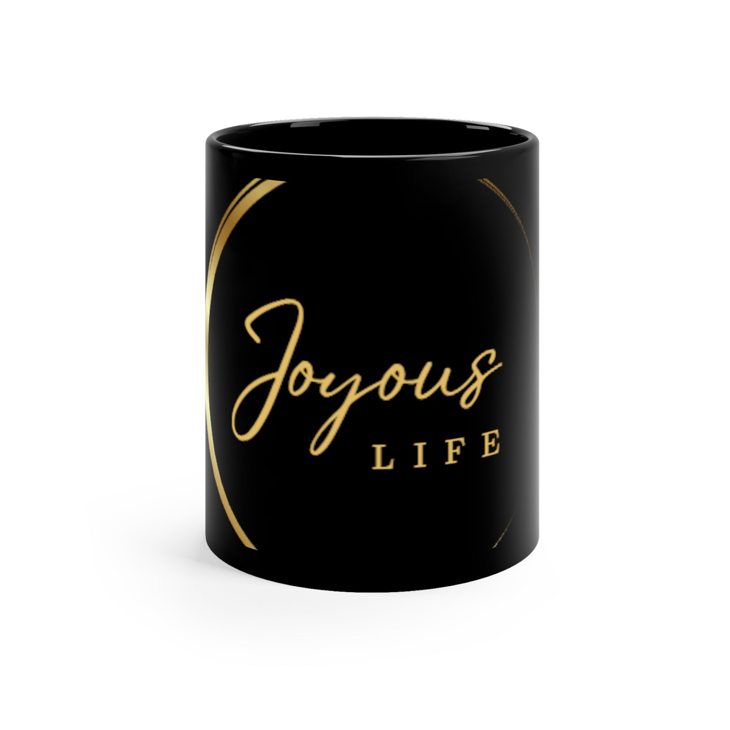 Joyous Life Black Coffee Mug, Joyous Life Journals