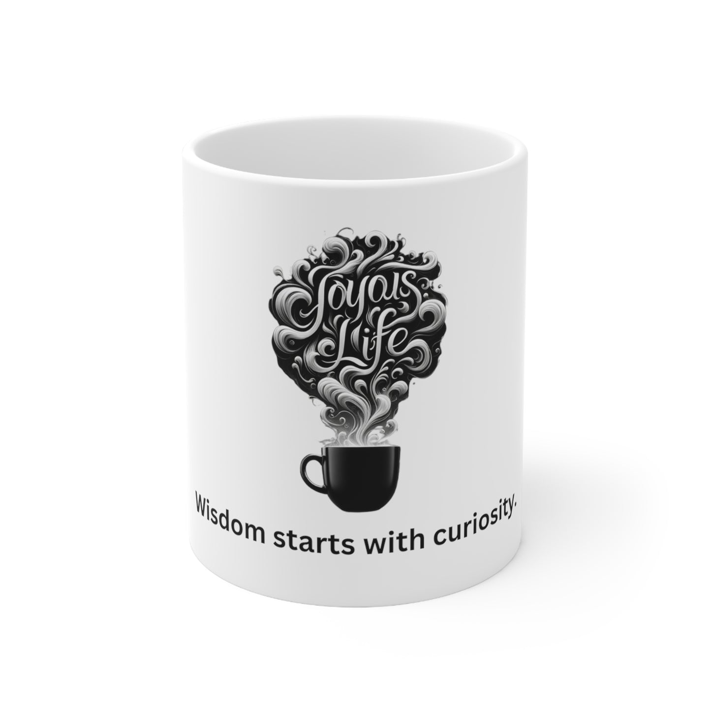 Curiosity & Wisdom - Insightful Ceramic Mug 11oz, Joyous Life Journals