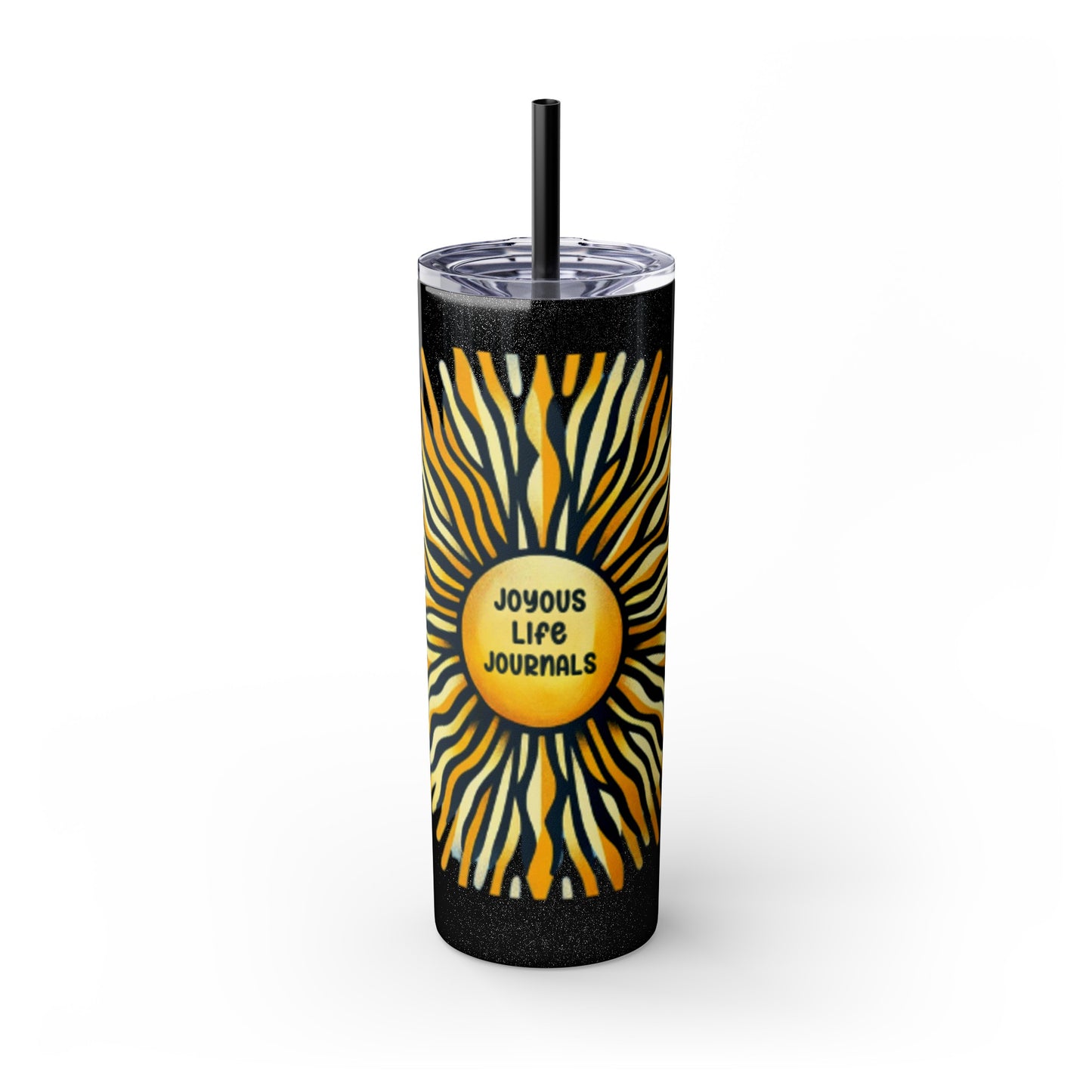 Joyous Life Journals Radiant Sun Tumbler Skinny Tumbler with Straw, 20oz