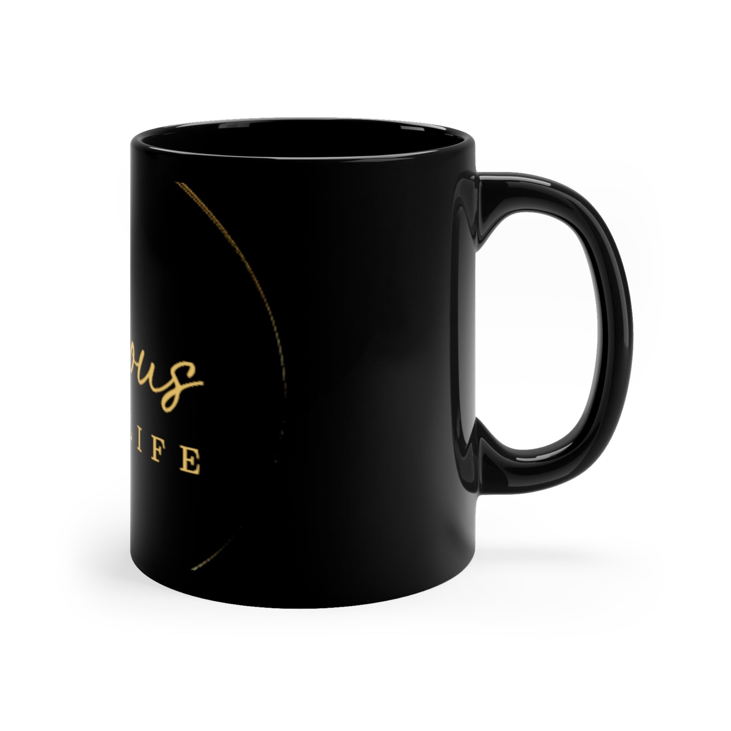 Joyous Life Black Coffee Mug, Joyous Life Journals