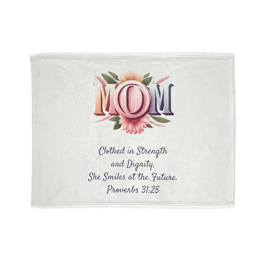 Strength & Dignity Fleece Blanket - Proverbs 31:25, Joyous Life Journals